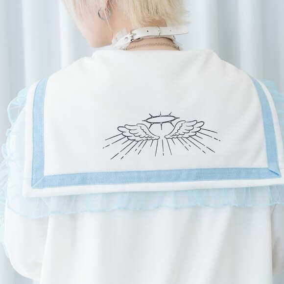 NEW ACDC RAG - Baby Punk Angel Punk Sailor Zip Up Jacket - Picture 7 of 9